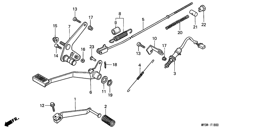 Brake pedal assy