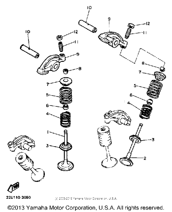 XV500K Клапана