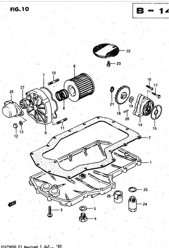Oil pump - oil filter