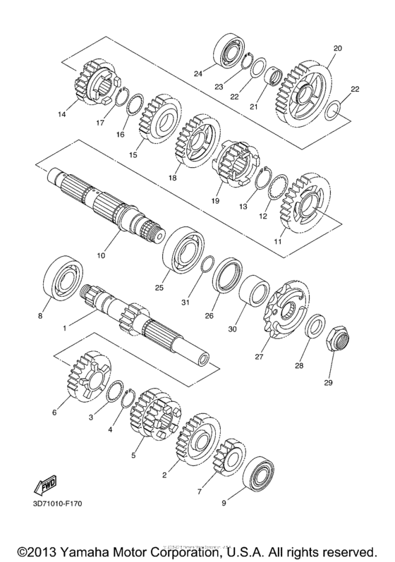 WR25RYCL Трансмиссия