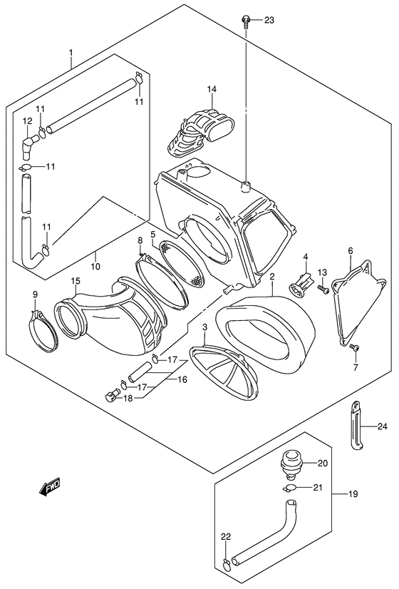 DR650 Воздухоочиститель