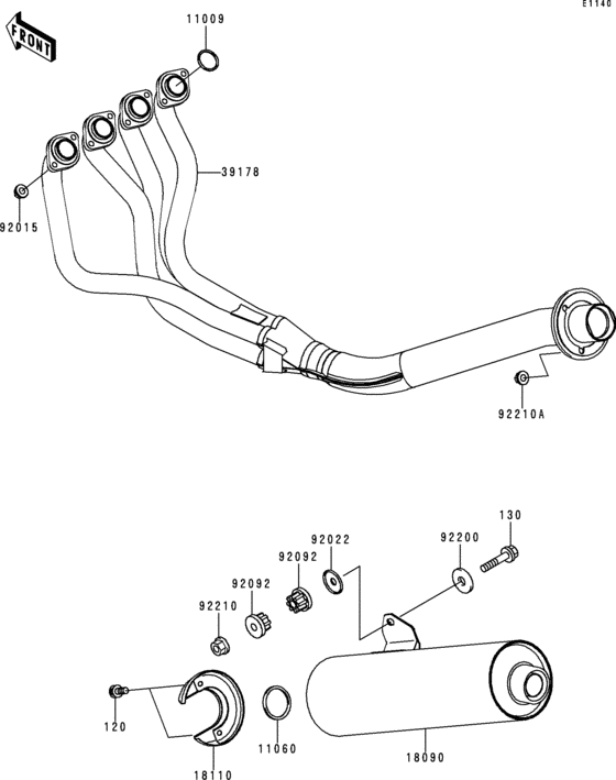 ZX900 Глушитель