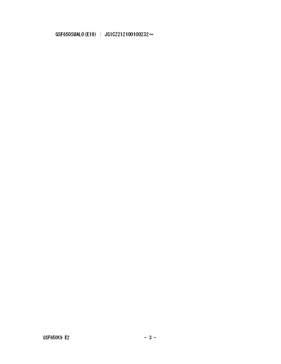 GSF650 Catalog preface