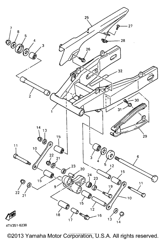 YZF600RJC Бугель