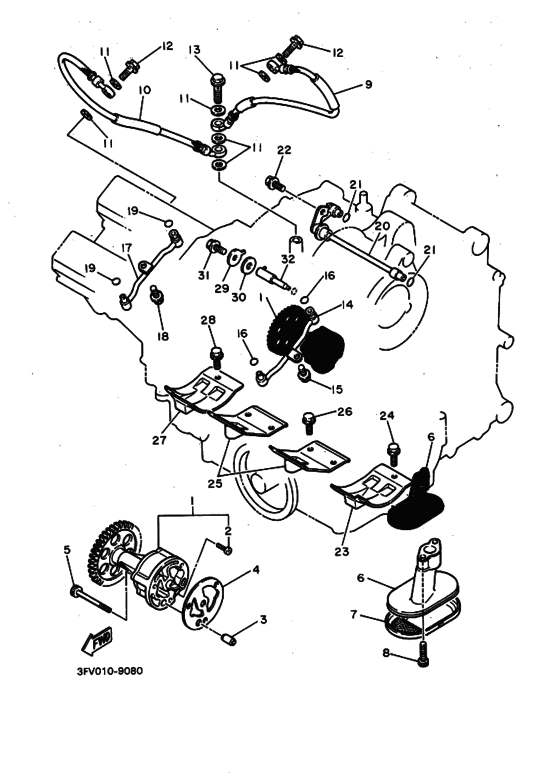 FZR750R FZR750RA Маслонасос