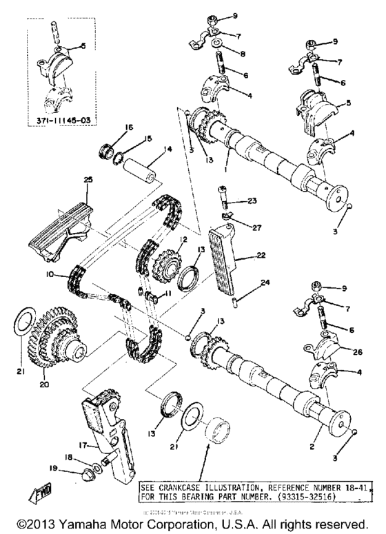 Camshaft chain tensioner