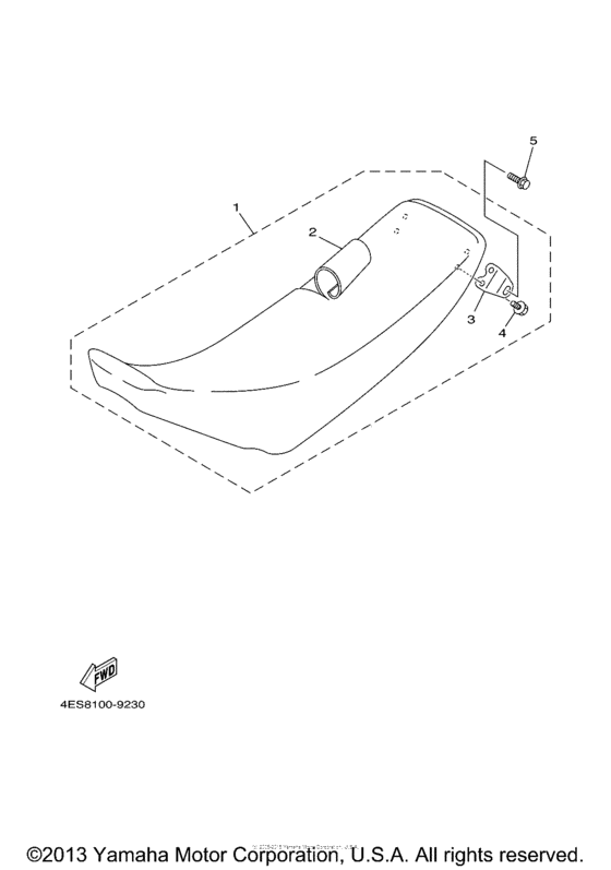 YZ80N1 (Competition) Сиденье