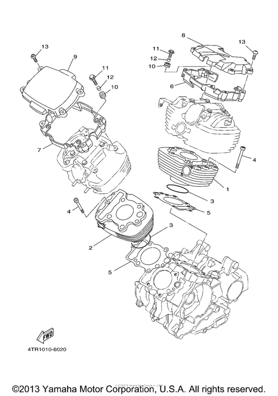XVS650A Цилиндры