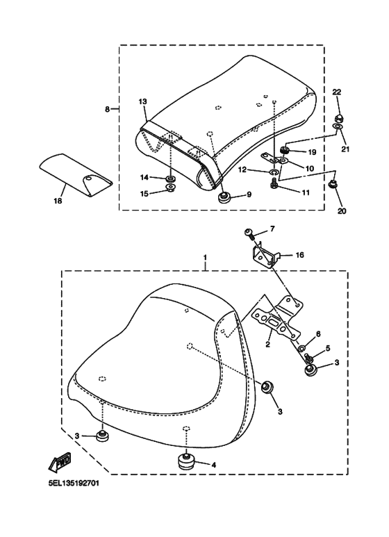 XVS1100 XVS11P Пружина