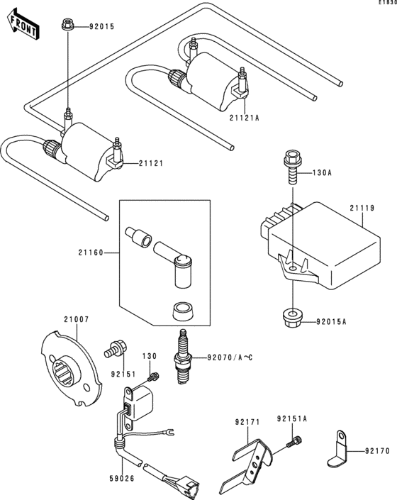 ZR750 Система зажигания