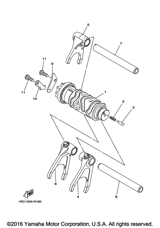 FZ09 Копирный вал
