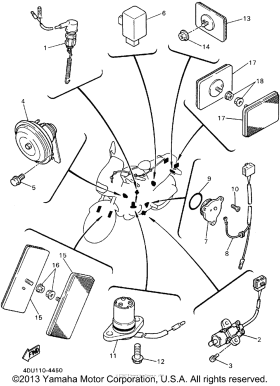 XJ600SFC Электрика