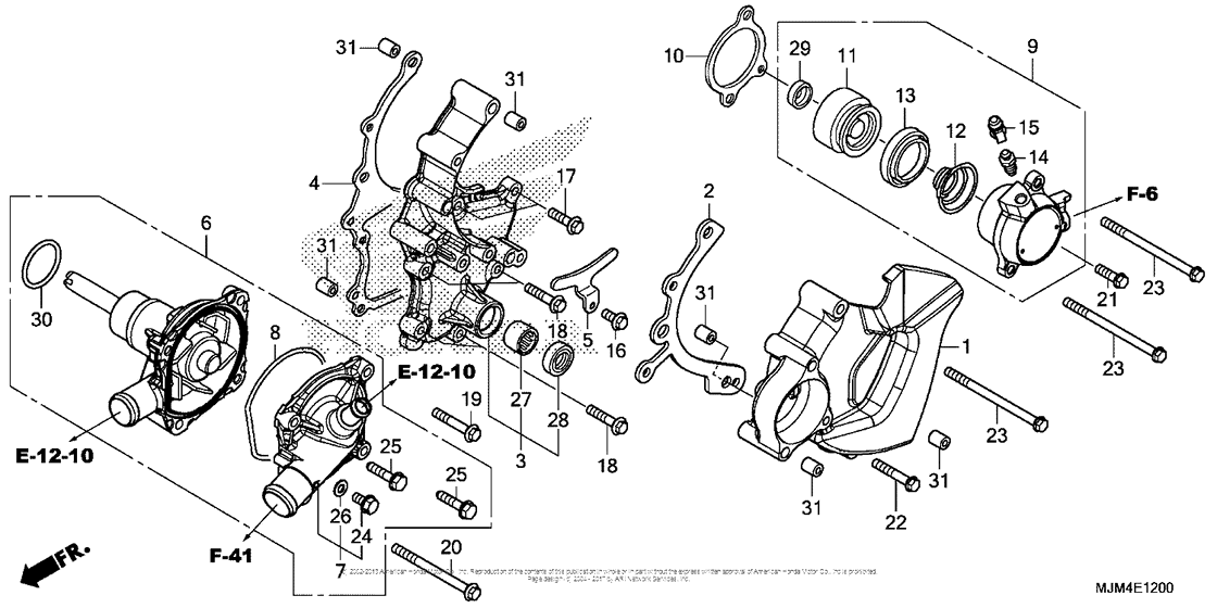 Water Pump + Clutch Slave Cylinder