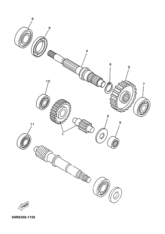 YP150D Трансмиссия