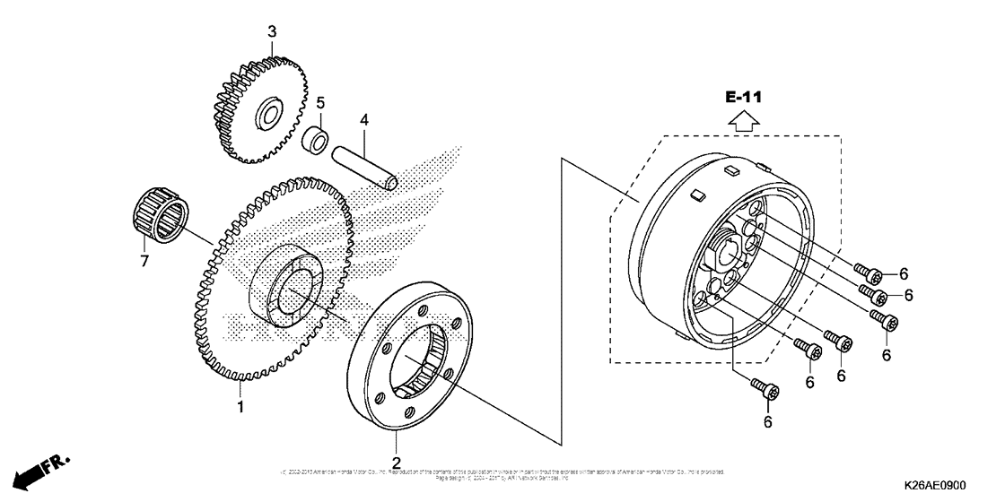 MSX125 Муфта стартера
