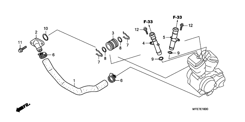 VT750C2F Труба водная