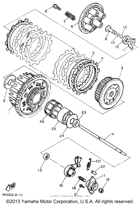 FZR600RAC Сцепление