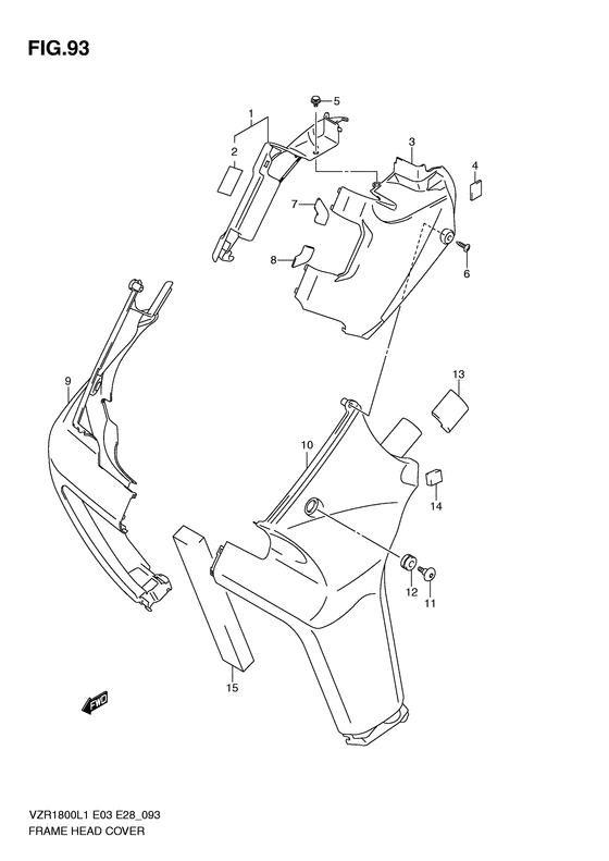 VZR1800 Frame head cover