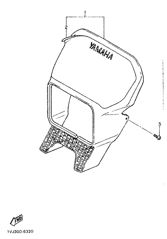 XT500Z Обтекатель 1