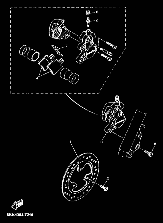 YN100 Передний суппорт