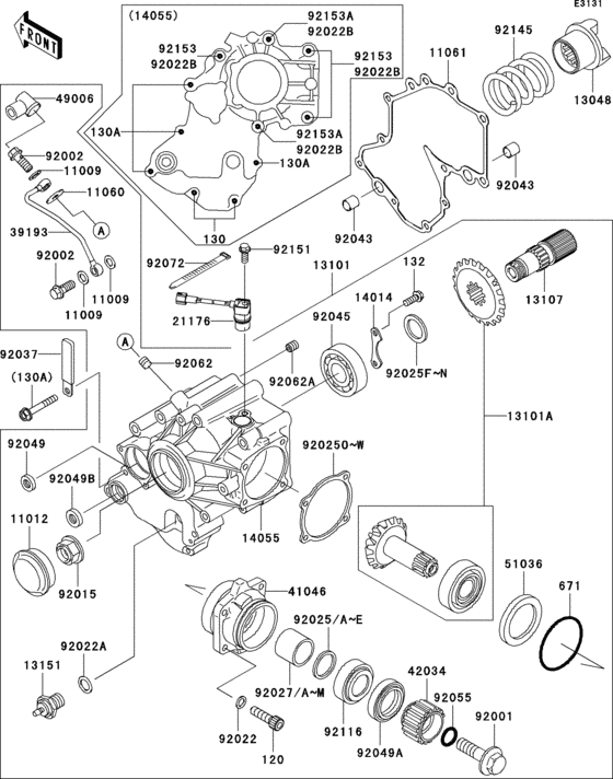  Front bevel gear(1 / 3)