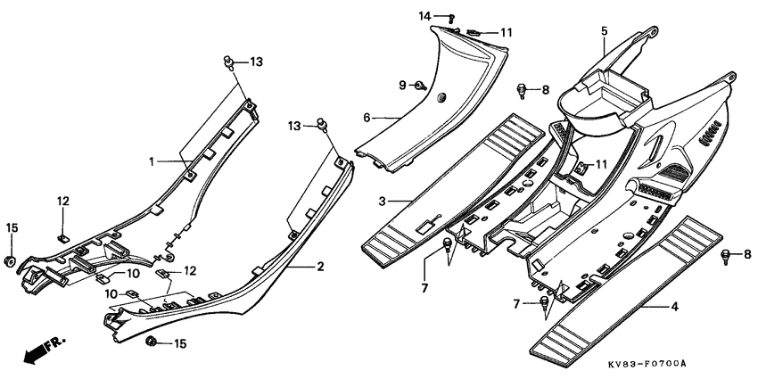 Side skirt/center cover