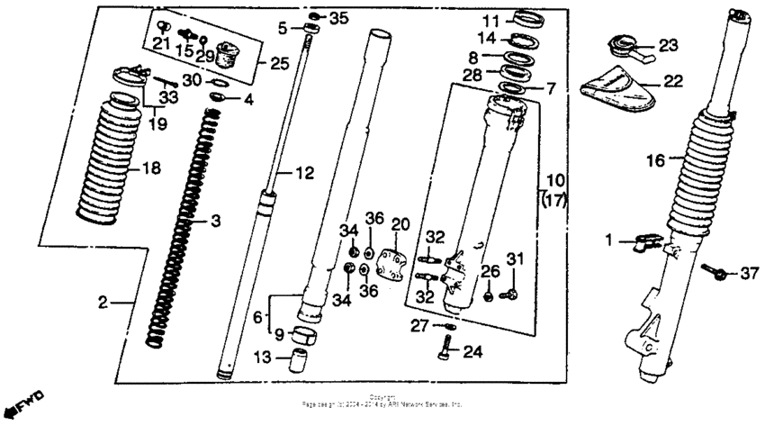 Front fork 80