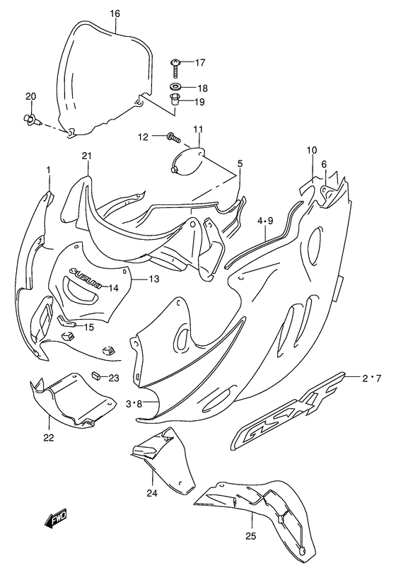 Cowling body