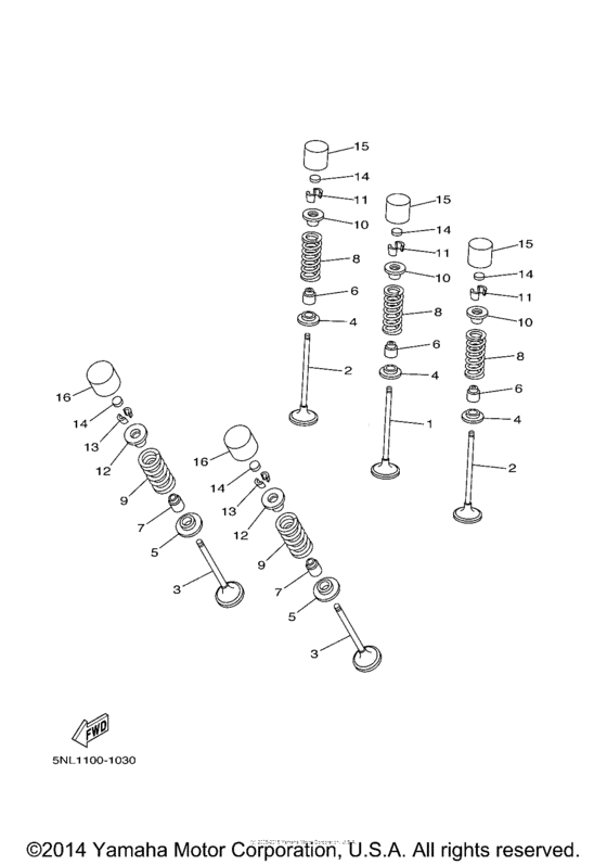 YZ250FV Клапана