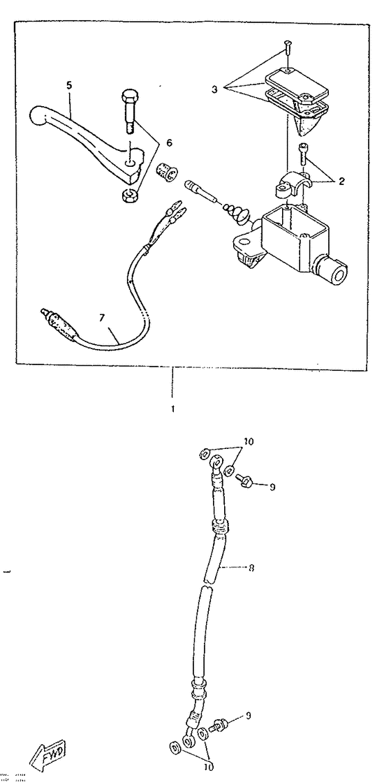 CW50RS Главный тормозной цилиндр