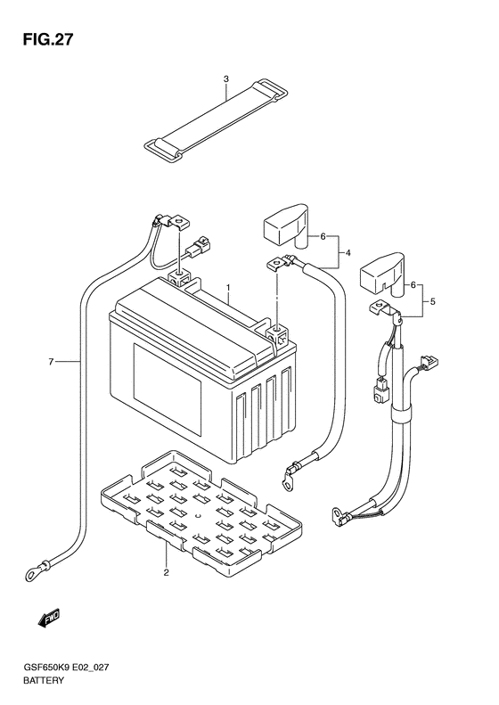 GSF650 Аккумулятор