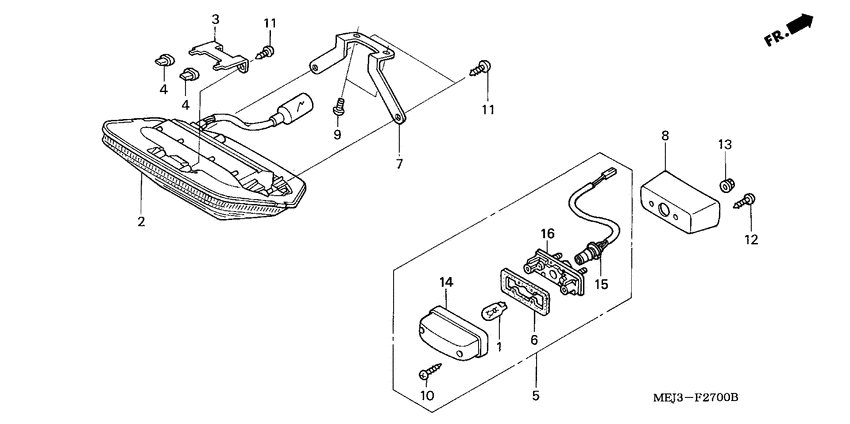 Taillight unit ass`y