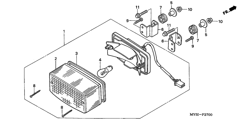Taillight unit ass`y