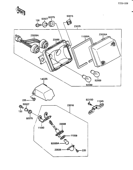 Taillight unit ass`y