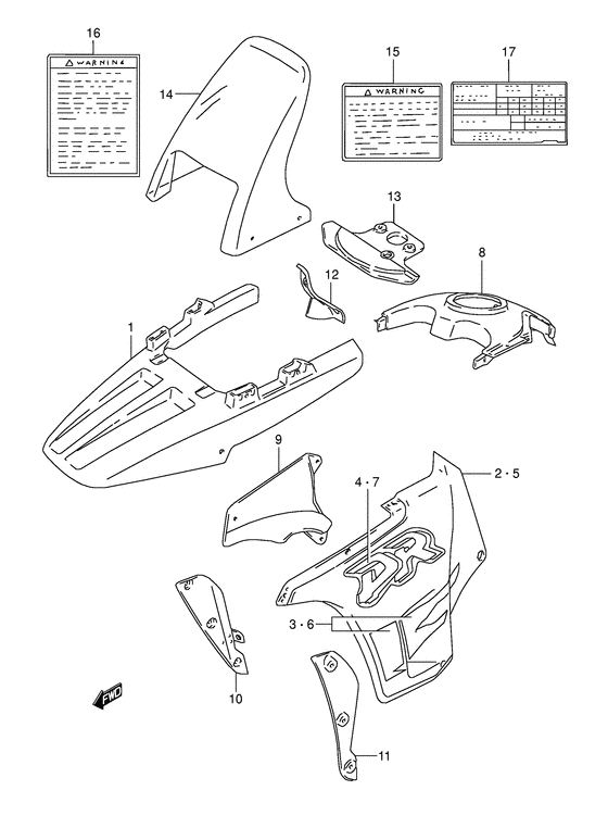Cowling body