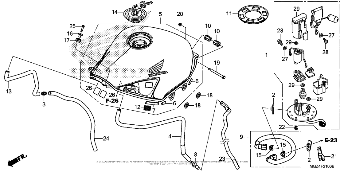Fuel Tank + Fuel Pump