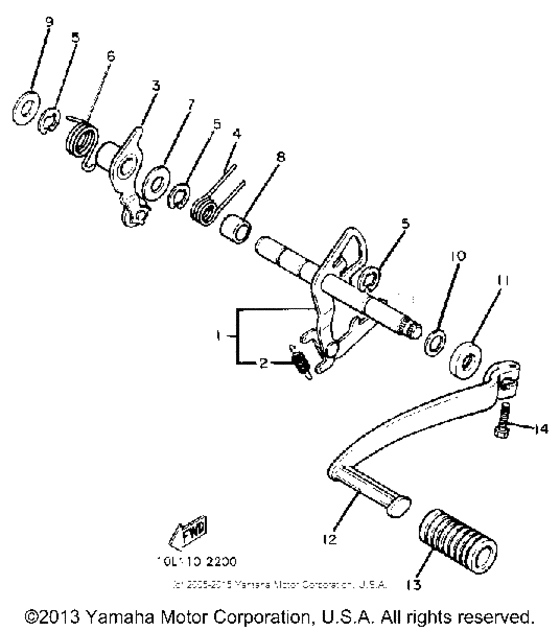 Shift shaft pedal