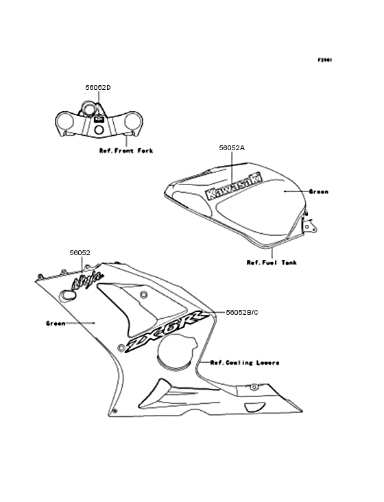 ZX600 Наклейки