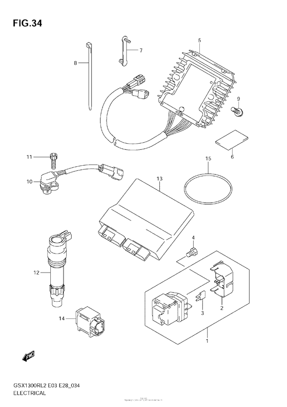 GSX1300R Electrical (Gsx1300R L2 E33)