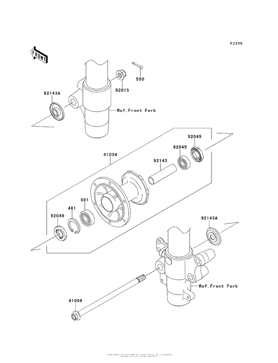  Переднее колесо