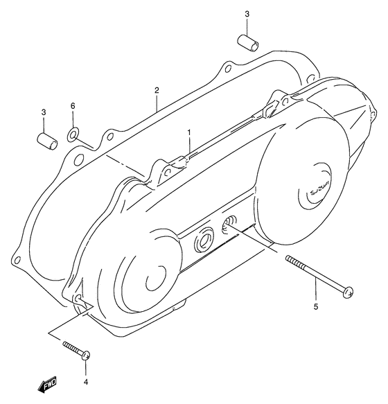 Crankcase lh cover