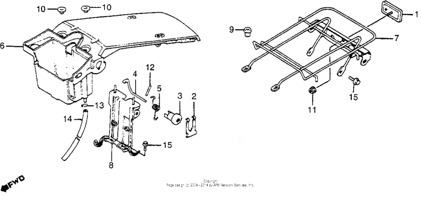 Rear cover + luggage carrier