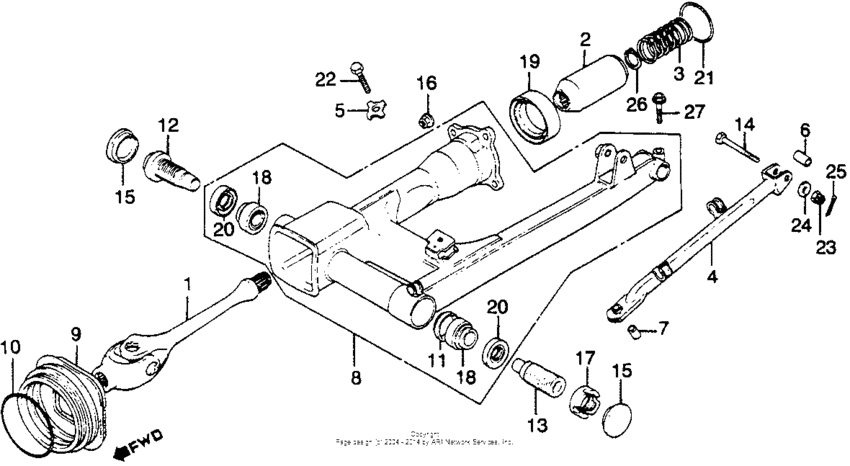 Swingarm + drive shaft