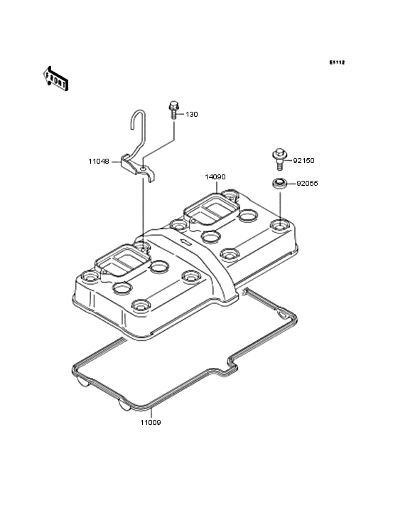 ZX400 Крышка головки цилиндров