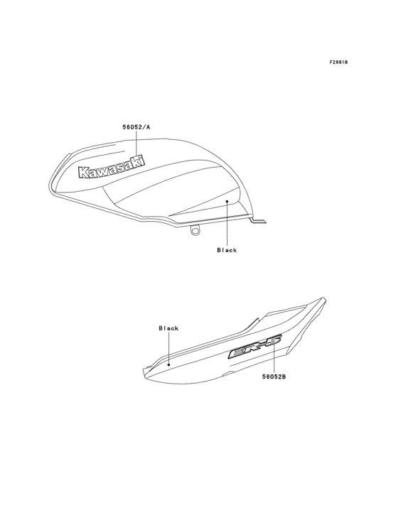 ER500 Наклейки (черные)