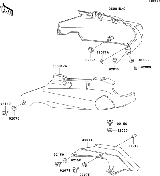 Side covers/chain cover(zx1100-d4)