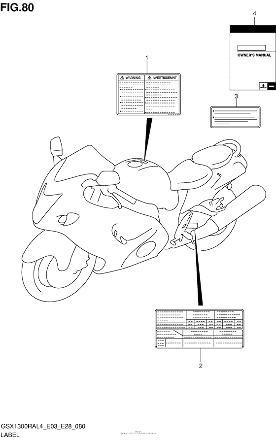Label (Gsx1300Ral4 E28)