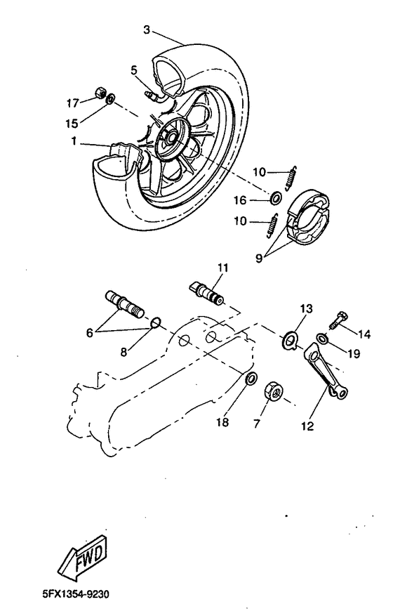 CW50RS Переднее колесо