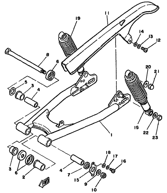 Rear arm. suspension