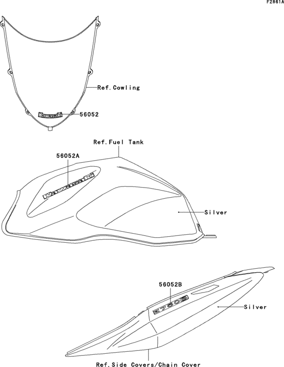 ZR750 Decals(silver)(k6f)(cn)